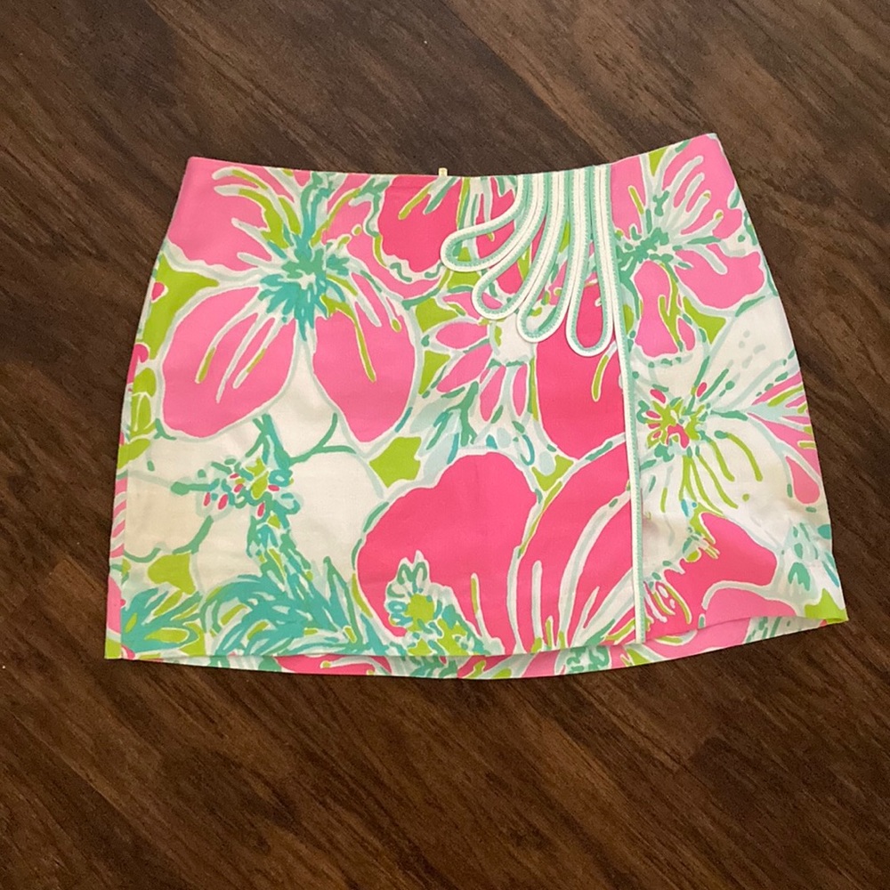 Lilly Pulitzer floral mini skirt